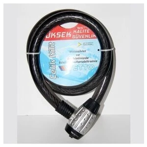 Bisiklet Motor Kilidi Halatlı Kalın Anahtarlı Kilit 25 x 1200 mm
