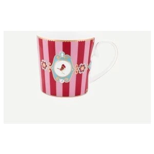 Pip Studio Love Birds  Büyük Mug, Kırmızı / Pembe 250 ml