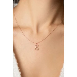 Elika Silver Kadın Kedi Temalı 925 Ayar Gümüş Kolye Rodyum Renkli Tasarım