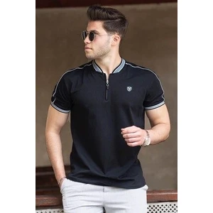 Siyah Polo Yaka Erkek Tişört 9281