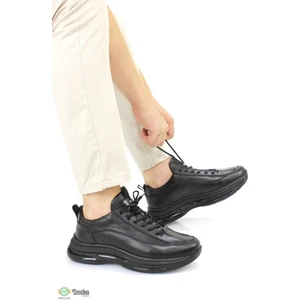 Erkek  Deri Ortopedık Spor Tarz Mevsimlik Kalın Air Taban Yürüyüş Ayakkabısı MR4K/CS20142