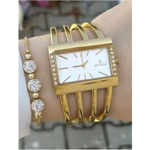 Kadın Altın Kaplama Kaburga Kadın Kol Saati
