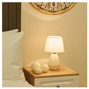 Nisa Luce Candy Seramik Abajur-Krem