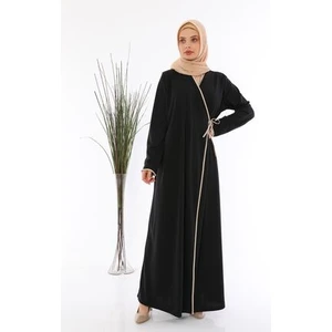 Yandan Bağlamalı Namaz Elbisesi Siyah