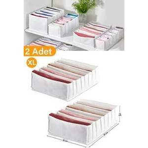 2 Adet - Xlarge 8 Gözlü Çekmece Içi Düzenleyici Organizer 31 x 36 x 12