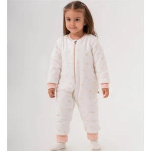 Moi Noi Fermuarlı Uzun Kollu Kışlık Bebek Çocuk Uyku Tulumu Çiçek 2,5 Tog