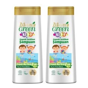 Mom's Green 2'li Set Kids Organik Aloeveralı Çocuk Şampuanı (400 ml x 2 Adet)