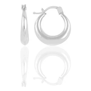 Söğütlü Silver Gümüş Şarnel Küpe 925 Ayar Sade Tasarım 18x17 mm Zarif Gümüş Renk