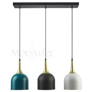 Reına Modern Tasarım Metal Başlık Tekli Ikili Üçlü Sıralı Avize