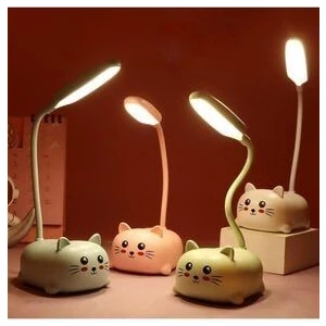 Avec AV-601 Sevimli Kedi USB Ledli Şarjlı Masa Lambası
