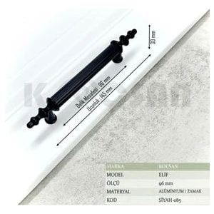 İstanbul e-Hırdavat Kulp Country Mutfak Dolap Çekmece Mobilya Kulbu - 96 mm