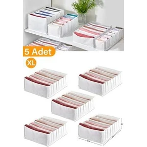 5 Adet - Xlarge 8 Gözlü Çekmece Içi Düzenleyici Organizer 31 x 36 x 12