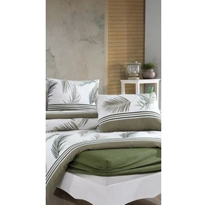 Fitted Nevresim Takımı Ranforce Çift Kişilik 4 Parça Helen Yeşil