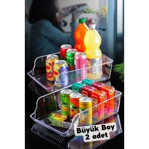 Nandy Home Çok Amaçlı İçecek Buzdolabı & Dolap İçi Düzenleyici Büyük Boy 2 Adet