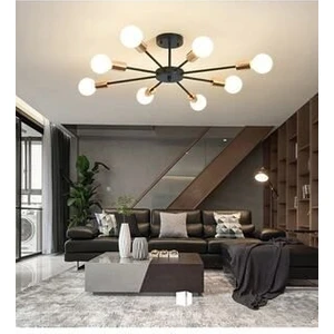Yıldız Modern 8li Siyah Avize