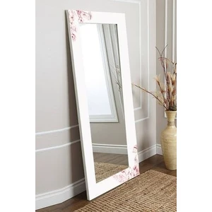 Hediyeler Kapında Floral Dekoratif Boy Aynası MDF Çerçeve ile 150x60 cm Modern Tasarım