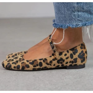 Leopar Şık Günlük Comfort Trend Rahat Meri Ceyn Babet