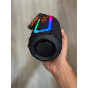 ADONIS Flip 6 Max Siyah Bluetooth Hoparlör Güçlü Ses, Şık Tasarım
