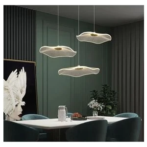 Luxury Exclusive Üçlü Yuvarlak Sarkıt LED Avize Jellyfish Gold Sarı Ledli Avize BURENZE2022-6