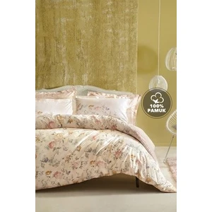Bedding Farida Çift Kişilik Ranforce Nevresim Seti - Somon