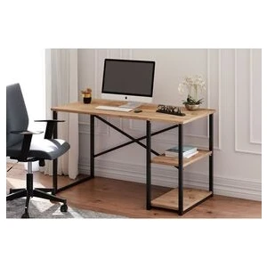 MSR Raflı Çalışma Masası - 60x120cm - Ceviz