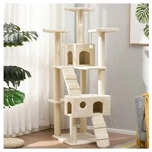 Residence Kedi Tırmalama Evi Beyaz