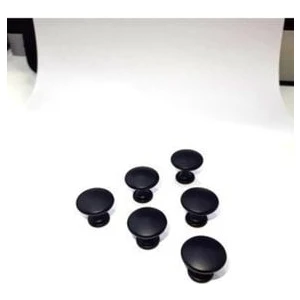 Mat Siyah Düz Kulp 25MM Çap Tek Vidalı