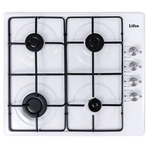 Lifos Set Üstü Otomatik Çakmaklı 4lü Beyaz Tüplü Çakmaklı Ocak