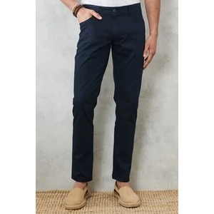 Altınyıldız Classics Erkek Lacivert Slim Fit Dar Kesim Pamuklu Esnek Chino Pantolon