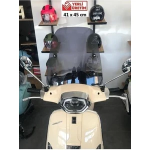 Füme UV Korumalı Motosiklet Siperlik Üniversal Scooter ve Cup Uyumlu Plexiglass Bağlantılı