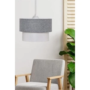 EMG Design Kumaş Başlık Modern Gri Beyaz Pasta Avize