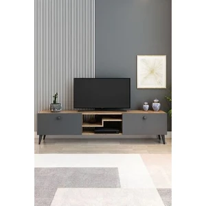 İzco Design Model Z Tv Ünitesi 150 cm Dekoratif Raflı Iki Kapaklı Tv Sehpası Çam Renk