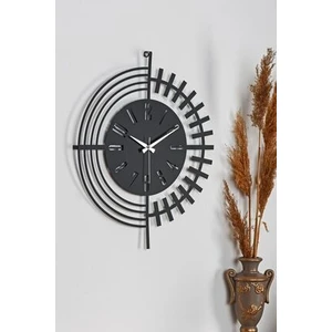 Muyika Dubai Metal Siyah Duvar Saati 41X41CM