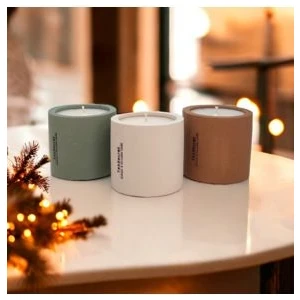 Tabsecret Candle 3'lü Mum Seti - Tarçın ve Elma Aromalı