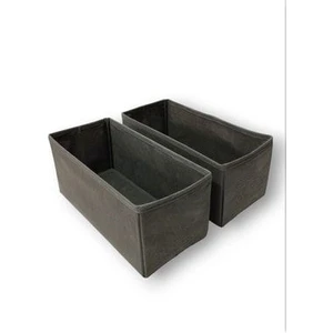 Balkan Room Antrasit 2'li Çekmece Içi Düzenleyici Organizer Set - Çok Amaçlı Dolap Içi Kutu Seti ( 28*13*13 )