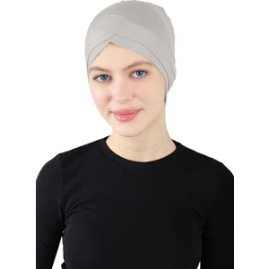 Çapraz Geçme Bone - St 060 Açık Gri