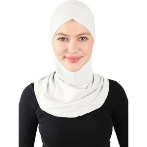 Çapraz Hijab - St 232 Krem