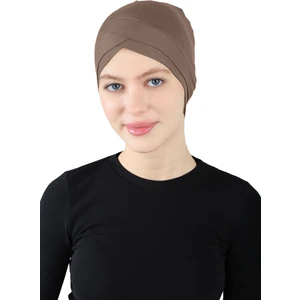 Çapraz Geçme Bone - St 060 Koyu Vizon
