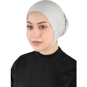 Çeneli Hijab Bone - St 110 Krem