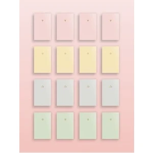 Akıllı Adam Yayınları 16'lı Pastel Çizgisiz 10X15 Defter Seti (4 Renkten Adet)