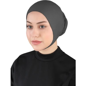 Çeneli Hijab Bone - St 110 Siyah