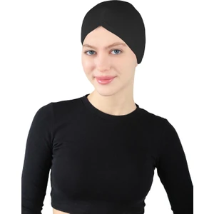 Pileli Geçme Bone - St 256 Siyah