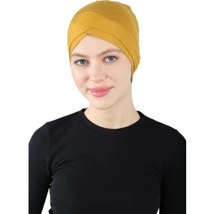 Çapraz Geçme Bone - St 060 Hardal