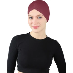 Pileli Geçme Bone - St 256 Bordo