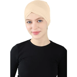 Çapraz Geçme Bone - St 060 Bej