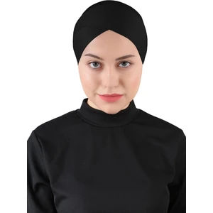 Ecardin Çapraz Hijab - St 233 Siyah