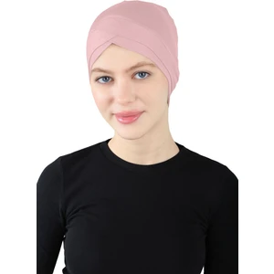 Çapraz Geçme Bone - St 060 Pudra