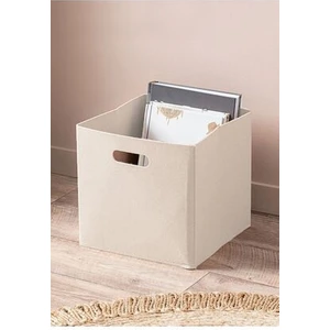 Krem Çok Amaçlı Keçe Organizer Dolap Içi Düzenleyici Tekli Sepet // 30X30 cm