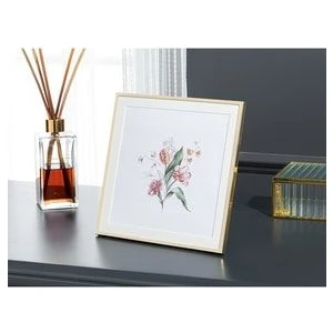 English Home Dorothy Metal Çerçeve 18 x 18 cm Gold Renkli Şekil ile Dekoratif Kullanım