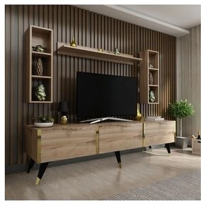 Festival TV Ünitesi Modern Tasarım Yonga Levha 180 cm Genişlik 45 cm Yükseklik